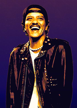bruno mars Pop Art Portrait