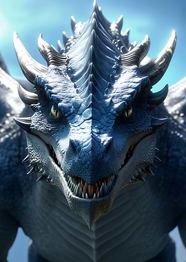 Blue Dragon Close-Up