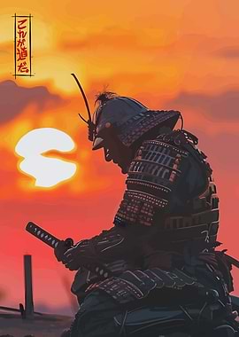 Samurai Warrior Sunset