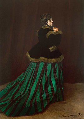 Woman in Green and Black Dress