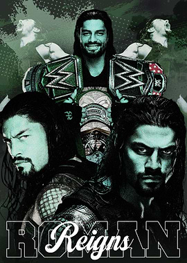 Roman Reigns WWE Poster