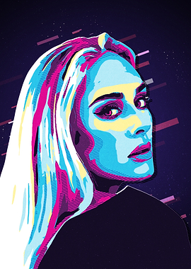 Adele Pop Art Portrait