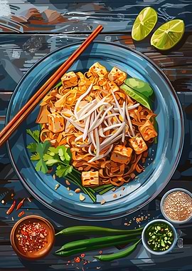 Pad Thai with Tofu