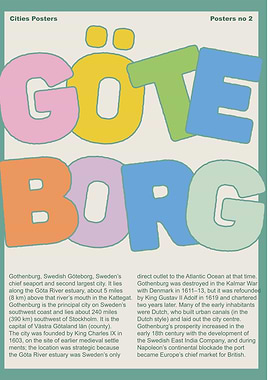 Gothenburg City Poster
