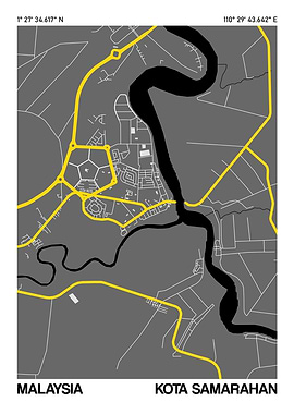Kota Samarahan City Street Map