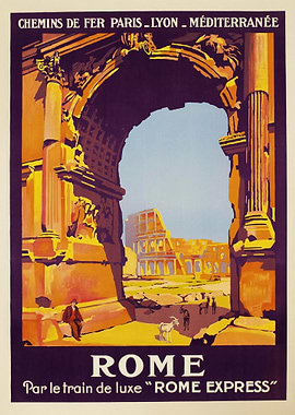 Rome Travel Poster