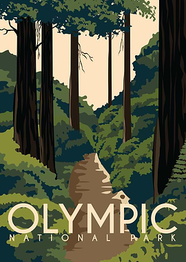 Olympic National Park Poster