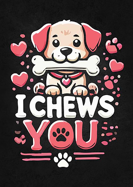 I Chews You - Puppy Love Valentine's Day Dog