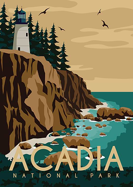 Acadia National Park Poster