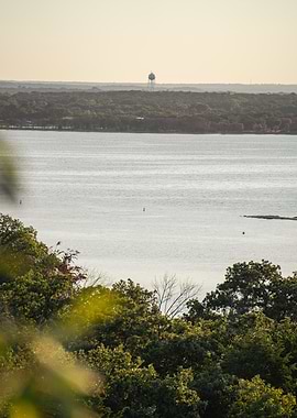 Lake View with Water Tower