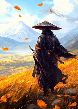 Samurai in a Field