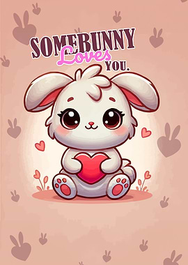 Cute Bunny Love Card