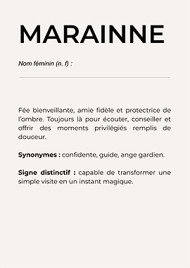 Marraine Definition