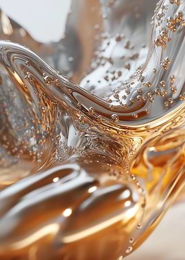 Abstract Metallic Flow