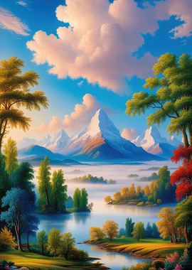 Mountain Lake Serenity