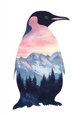 Penguin Mountain Sunset