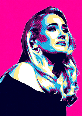 Adele Pop Art Portrait