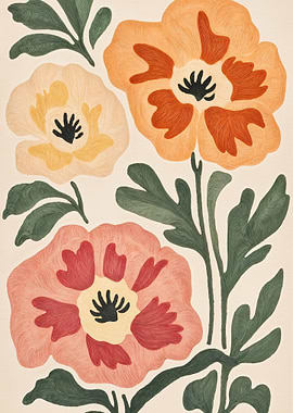 Floral Embroidery Art