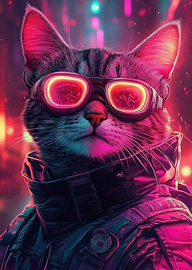 Cyberpunk Cat