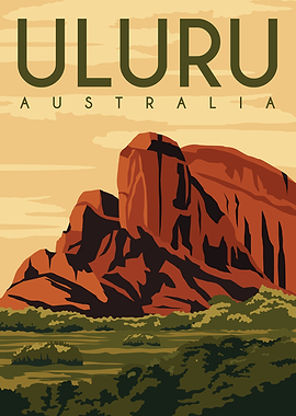 Uluru Australia Poster