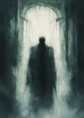 Mysterious Figure in Doorway