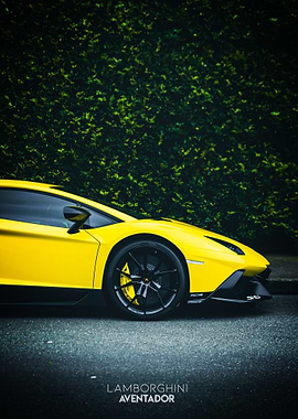 Yellow Aventador