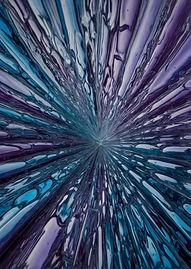 Abstract Blue and Purple Art