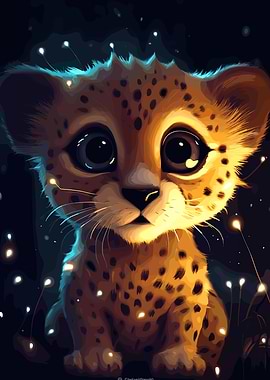 Cute Cheetah Cub