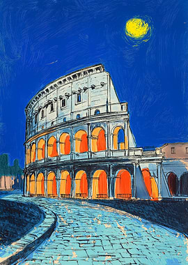 Colosseum Night View