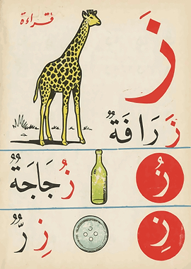 Arabic Alphabet Flashcard