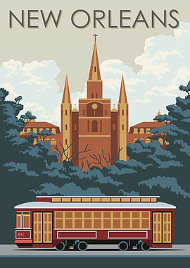 New Orleans Vintage Poster