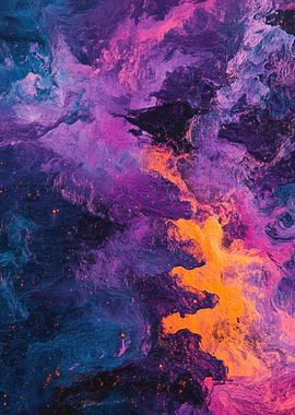 Abstract Nebula Painting