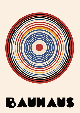 Bauhaus Circle Art Print