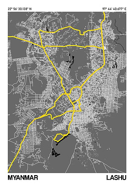 Lashu City Street Map
