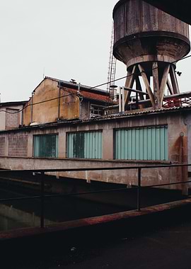 Industrial Water Tower during Urbex