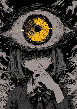 Giant Eye & Girl