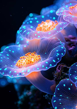 Glowing Coral Reef