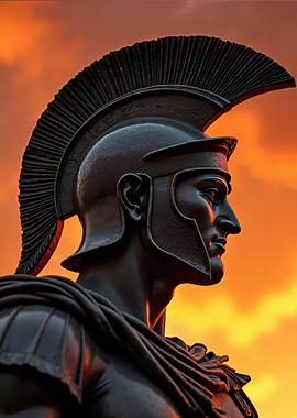 Roman Warrior Statue
