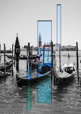 Venice Gondolas & Cityscape