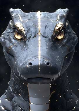 Golden-Eyed Crocodile Animal