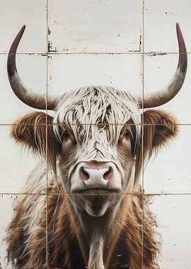 Highland Cow Portrait