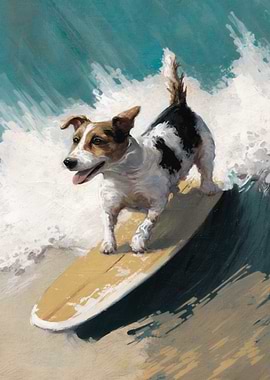 Dog Surfing