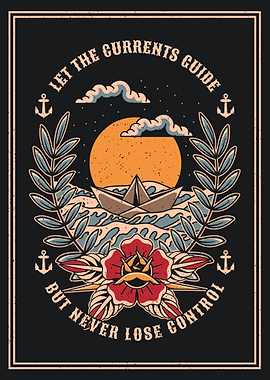 Paper Boat Art Vintage Illustration