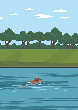 Rowing on a Calm River