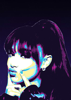 Ariana Grande Pop Art Portrait