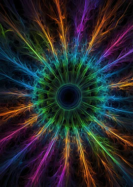 Abstract Rainbow Eye