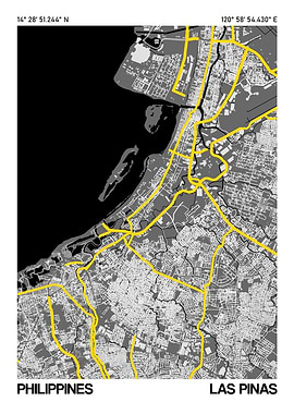 Las Pinas City Street Map