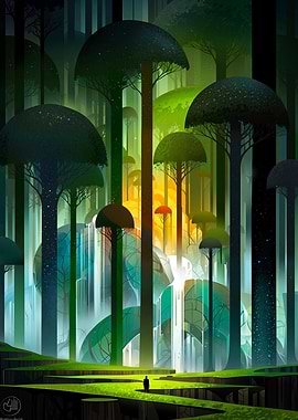 Mystical Forest Landscape