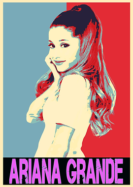 Ariana Grande Pop Art Poster