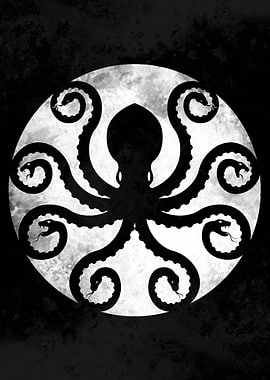 Octopus Snake and Moon